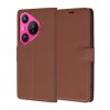 Husa pentru Huawei Pura 70, Techsuit, Leather Folio, Maro