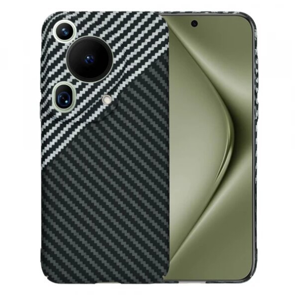 Husa pentru Huawei Pura 70 Ultra, Techsuit, Carbonite FiberShell, Gri