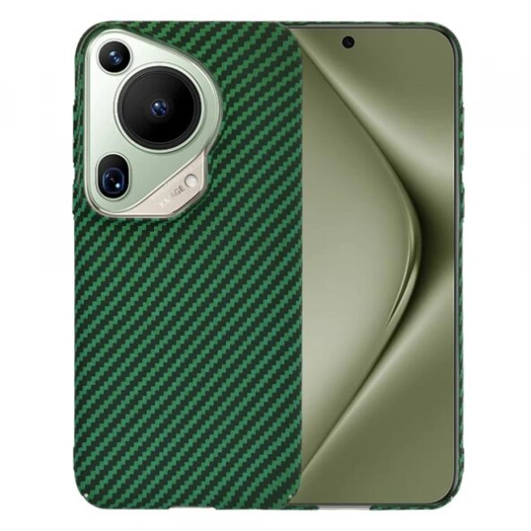 Husa pentru Huawei Pura 70 Ultra, Techsuit, Carbonite FiberShell, Verde