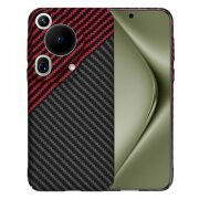 Husa pentru Huawei Pura 70 Ultra, Techsuit, Carbonite FiberShell Vortex, Rosie