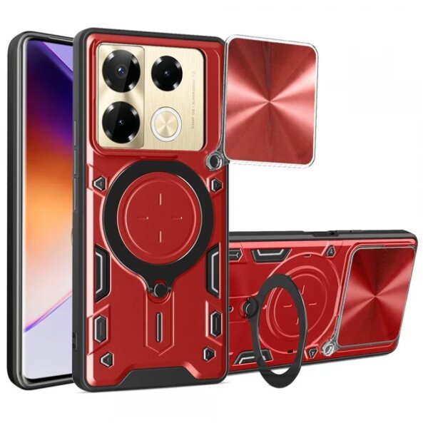 Husa pentru Infinix Note 40 Pro+, Techsuit, CamGuard Pro, Rosie