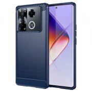 Husa pentru Infinix Note 40 Pro+, Techsuit, Carbon, Albastra