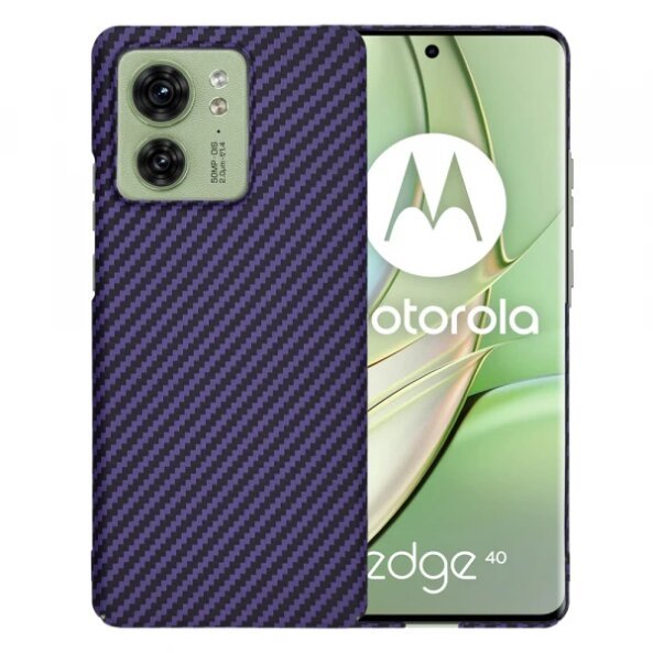 Husa pentru Motorola Edge (2023) / Edge 40, Techsuit, Carbonite FiberShell, Mov