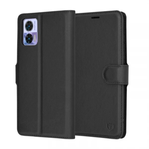 Husa pentru Motorola Edge 30 Neo, Techsuit, Leather Folio, Neagra