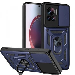 Husa pentru Motorola Edge 30 Ultra, Techsuit, CamShield, Albastra