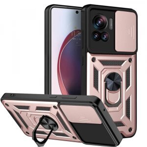 Husa pentru Motorola Edge 30 Ultra, Techsuit, CamShield, Roz