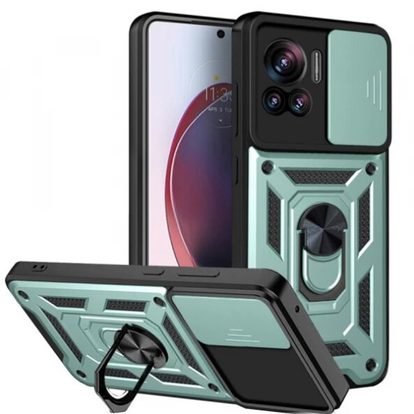 Husa pentru Motorola Edge 30 Ultra, Techsuit, CamShield, Verde