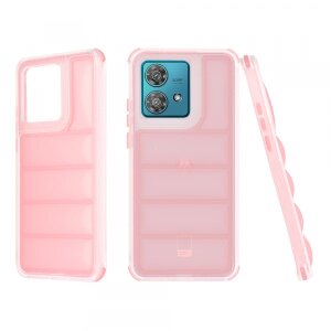 Husa pentru Motorola Edge 40 Neo, Techsuit, Wave Shield, Roz