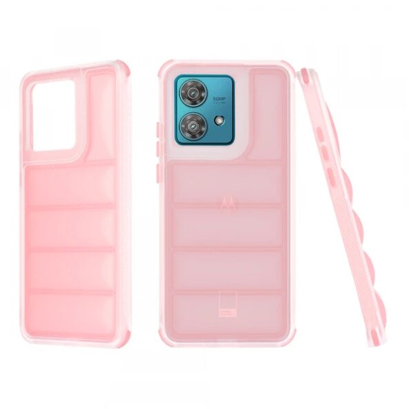 Husa pentru Motorola Edge 40 Neo, Techsuit, Wave Shield, Roz