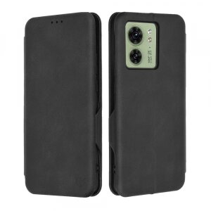 Husa pentru Motorola Edge 40, Techsuit, Safe Wallet Plus, Neagra