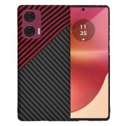 Husa pentru Motorola Edge 50 Fusion, Techsuit, Carbonite FiberShell Vortex, Rosie