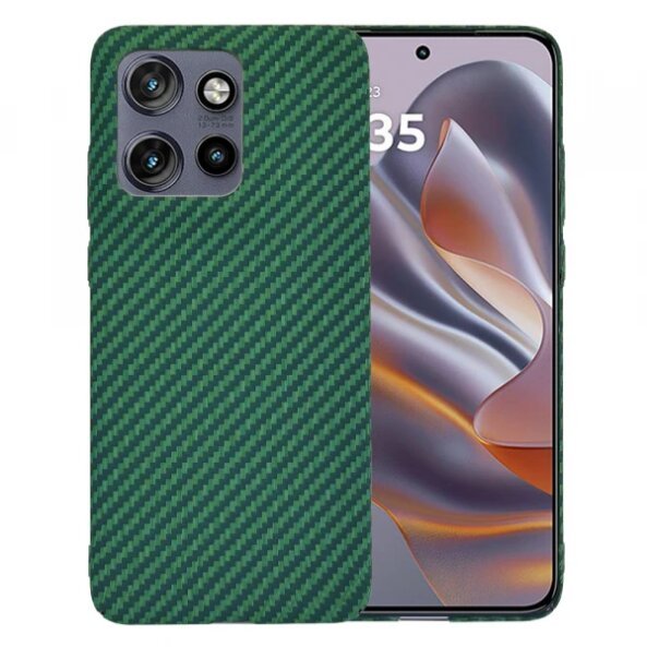 Husa pentru Motorola Edge 50 Neo, Techsuit, Carbonite FiberShell, Verde