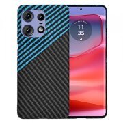 Husa pentru Motorola Edge 50 Pro, Techsuit, Carbonite FiberShell, Bleu