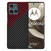 Husa pentru Motorola Edge 50, Techsuit, Carbonite FiberShell Vortex, Rosie