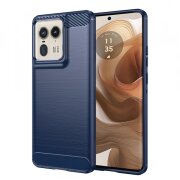Husa pentru Motorola Edge 50 Ultra, Techsuit, Carbon, Albastra