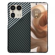 Husa pentru Motorola Edge 50 Ultra, Techsuit, Carbonite FiberShell, Gri