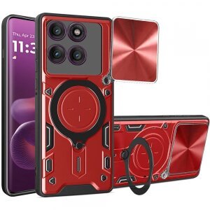 Husa pentru Motorola Edge 60 Pro, Techsuit, CamGuard Pro, Rosie