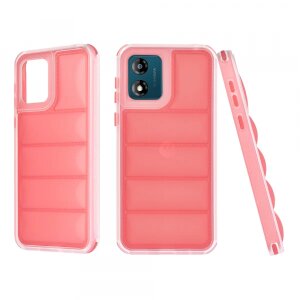 Husa pentru Motorola Moto E13, Techsuit, Wave Shield, Rosie