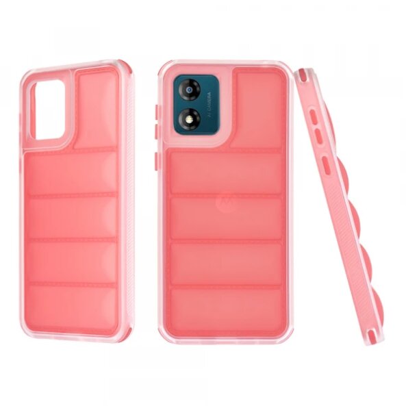 Husa pentru Motorola Moto E13, Techsuit, Wave Shield, Rosie