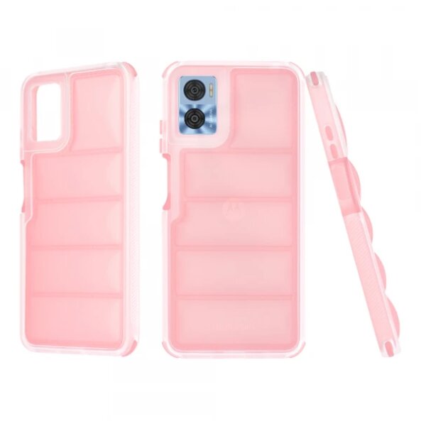 Husa pentru Motorola Moto E22i / E22, Techsuit, Wave Shield, Roz