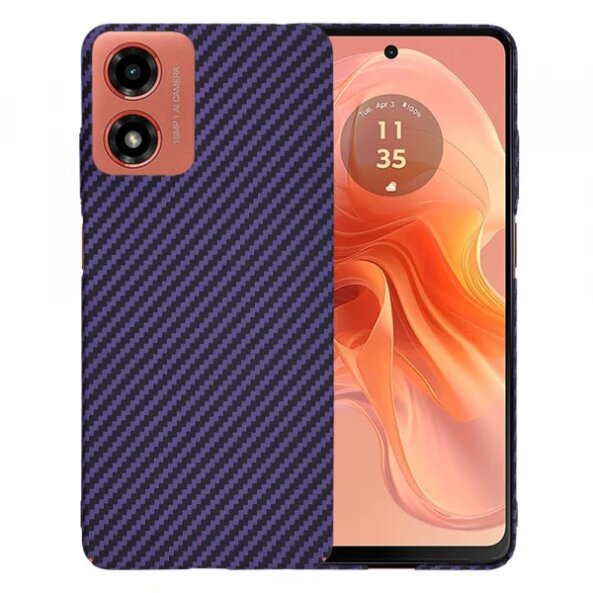 Husa pentru Motorola Moto G04s / E14 / G04 / G24, Techsuit, Carbonite FiberShell, Mov