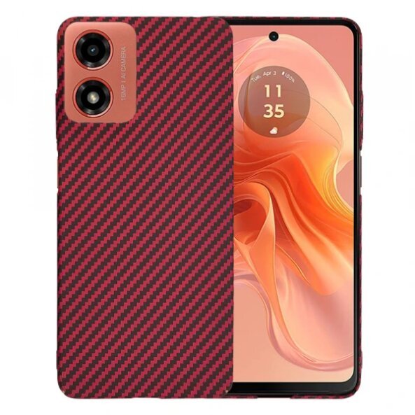 Husa pentru Motorola Moto G04s / E14 / G04 / G24, Techsuit, Carbonite FiberShell, Rosie