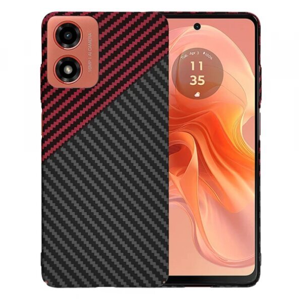 Husa pentru Motorola Moto G04s / E14 / G04 / G24, Techsuit, Carbonite FiberShell Vortex, Rosie