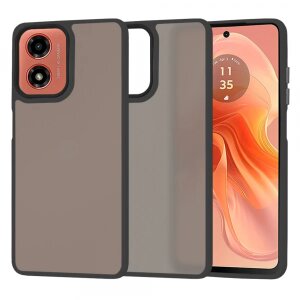 Husa pentru Motorola Moto G04s / E14 / G04 / G24, Techsuit, HaloFrost, Neagra