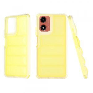 Husa pentru Motorola Moto G04s / E14 / G04 / G24, Techsuit, Wave Shield, Galbena