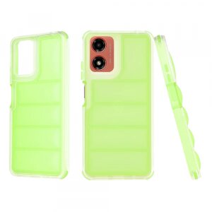 Husa pentru Motorola Moto G04s / E14 / G04 / G24, Techsuit, Wave Shield, Verde