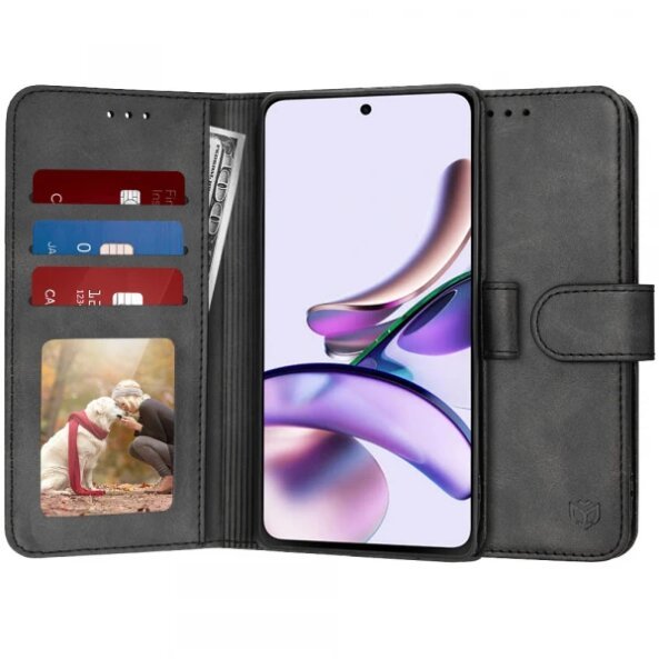 Husa pentru Motorola Moto G13 / G23, Techsuit, Diary Book, Neagra