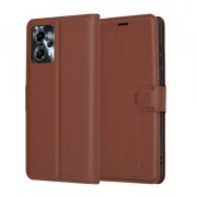 Husa pentru Motorola Moto G13 / G23, Techsuit, Leather Folio, Maro
