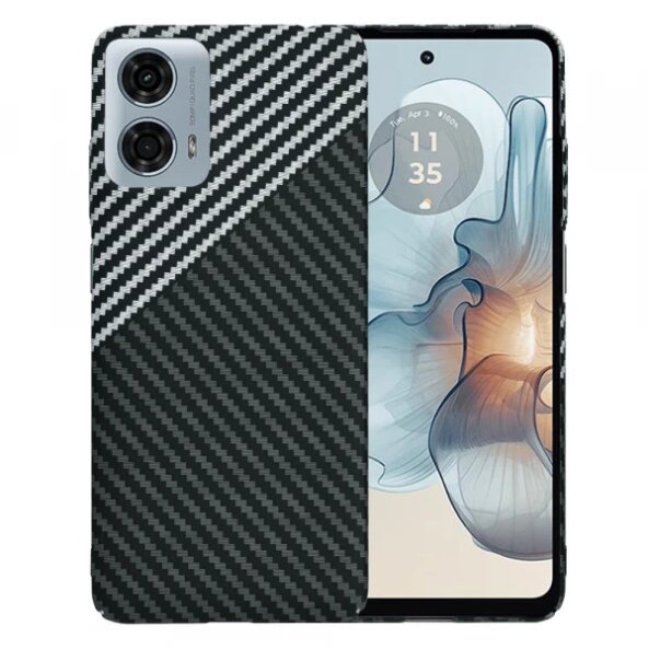 Husa pentru Motorola Moto G24 Power, Techsuit, Carbonite FiberShell, Gri