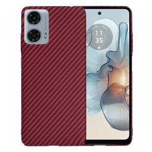 Husa pentru Motorola Moto G24 Power, Techsuit, Carbonite FiberShell, Rosie