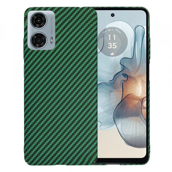 Husa pentru Motorola Moto G24 Power, Techsuit, Carbonite FiberShell, Verde