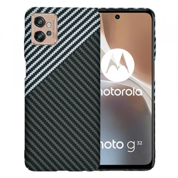 Husa pentru Motorola Moto G32, Techsuit, Carbonite FiberShell, Gri