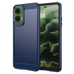 Husa pentru Motorola Moto G35, Techsuit, Carbon, Albastra