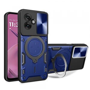 Husa pentru Motorola Moto G55, Techsuit, CamGuard Pro, Albastra
