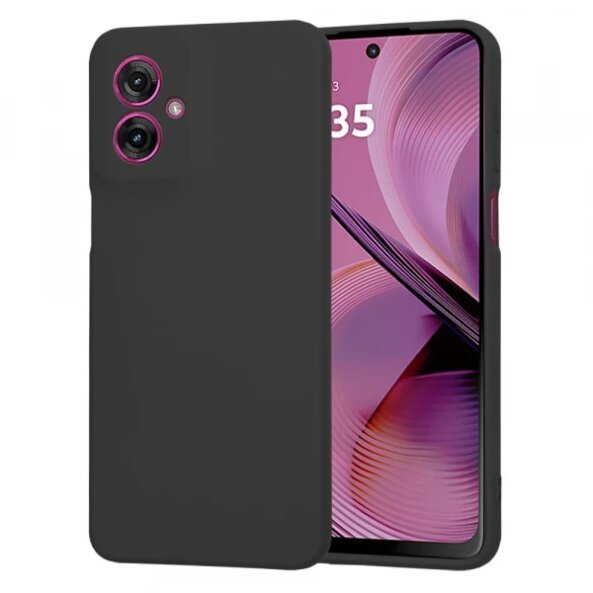 Husa pentru Motorola Moto G55, Techsuit, SoftFlex, Neagra