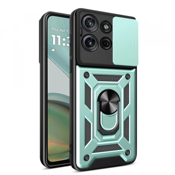 Husa pentru Motorola Moto G75, Techsuit, CamShield, Verde