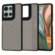 Husa pentru Motorola Moto G75, Techsuit, HaloFrost, Neagra
