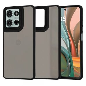 Husa pentru Motorola Moto G75, Techsuit, HaloFrost, Neagra