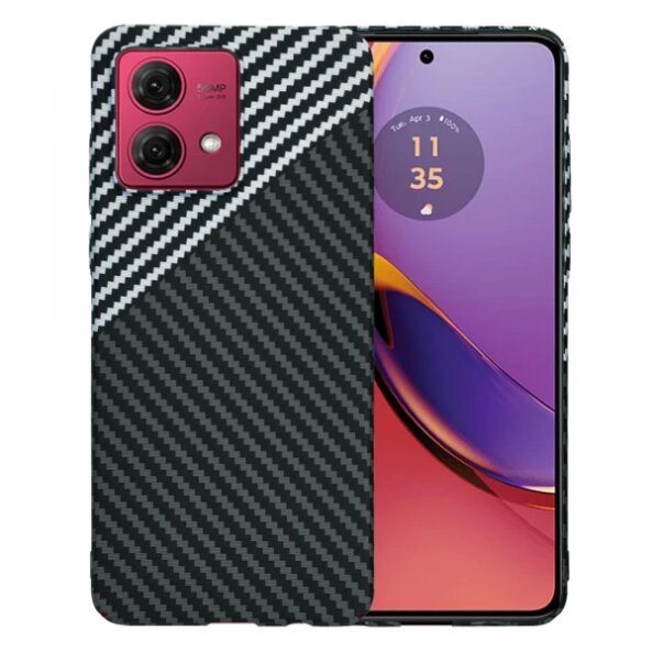 Husa pentru Motorola Moto G84, Techsuit, Carbonite FiberShell, Gri