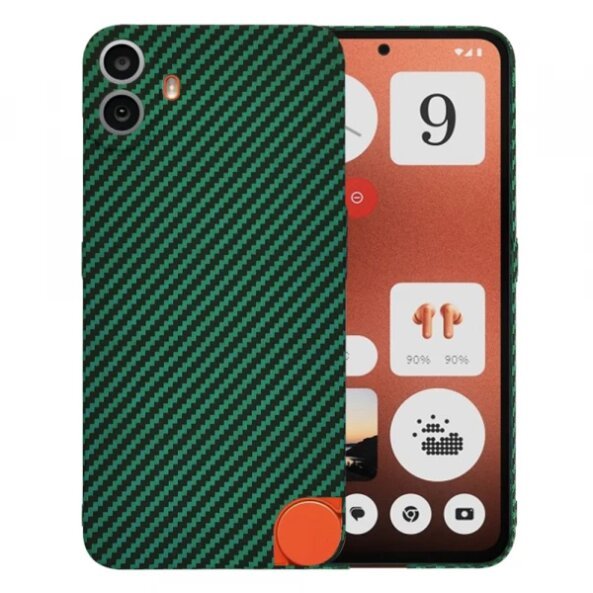 Husa pentru Nothing CMF Phone 1, Techsuit, Carbonite FiberShell, Verde