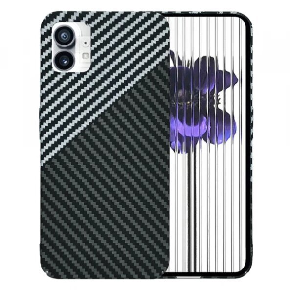 Husa pentru Nothing Phone (1), Techsuit, Carbonite FiberShell, Gri