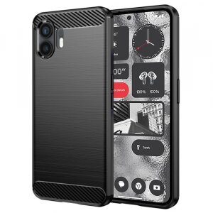 Husa pentru Nothing Phone (2), Techsuit, Carbon, Neagra