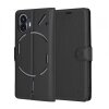 Husa pentru Nothing Phone (2), Techsuit, Leather Folio, Neagra