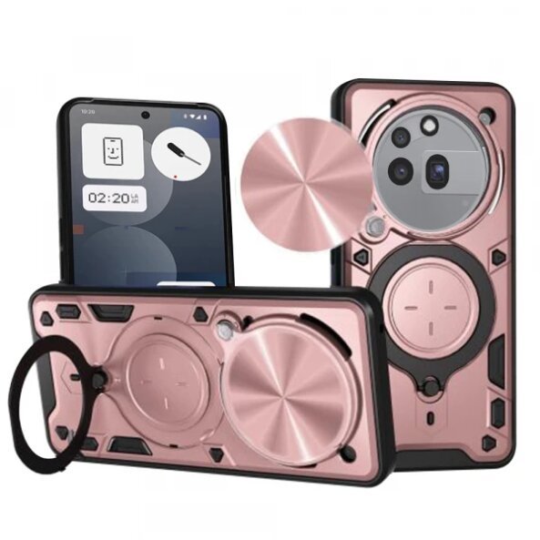 Husa pentru Nothing Phone (3a) Pro, Techsuit, CamGuard Pro, Roz Aurie