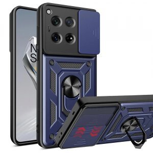 Husa pentru OnePlus 12, Techsuit, CamShield, Albastra