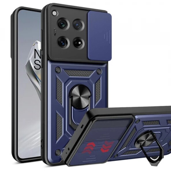 Husa pentru OnePlus 12, Techsuit, CamShield, Albastra